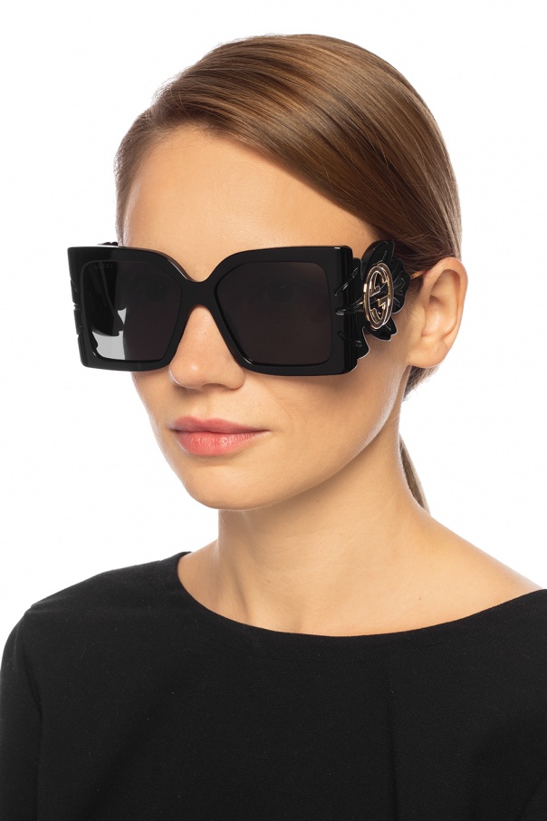 Gucci Sunglasses with leaf temples | Women's Accessories | Vitkac